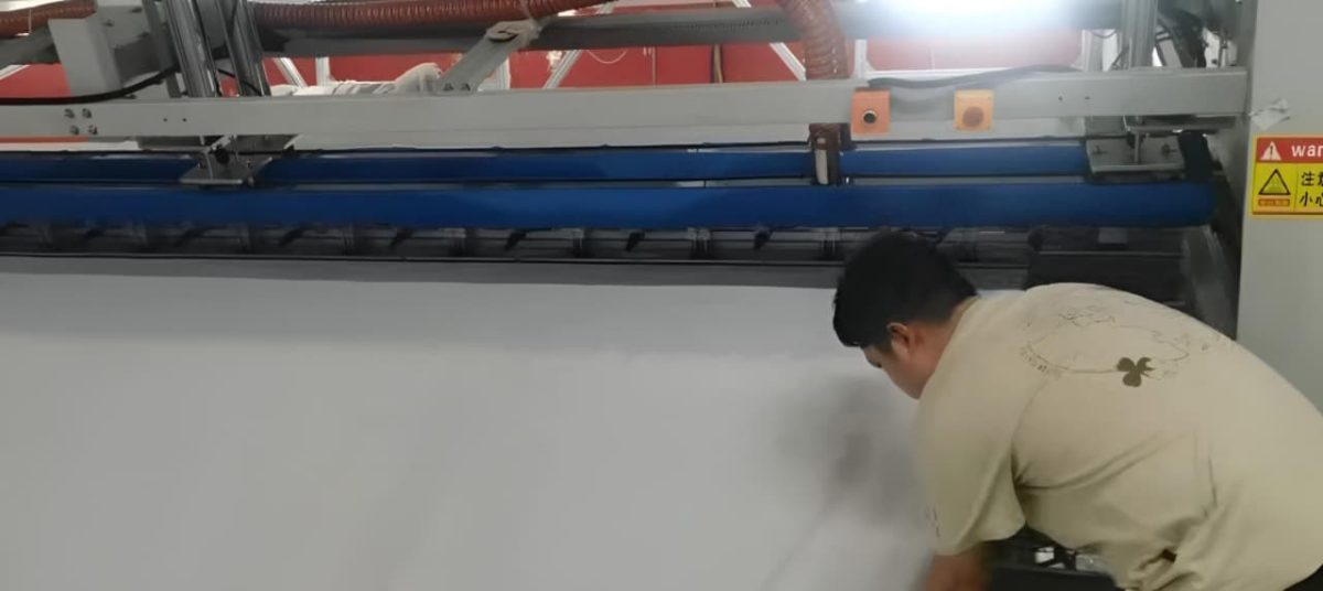 Installation SA-CAI-5248 High-Capacity Curtain Panel Ironing System in ...